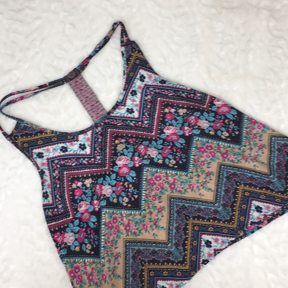 Charlotte Russe Floral Boho Crop Top